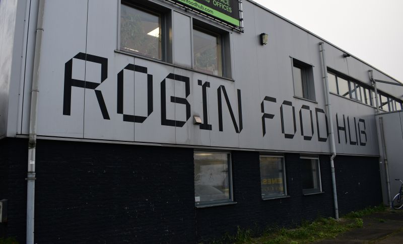 gebouw van Robin Food hub in Rotterdam