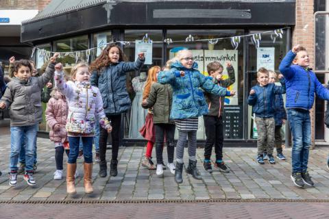 kinderen voor etalage