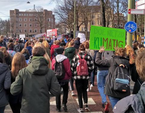 scholierenklimaatdemonstratie