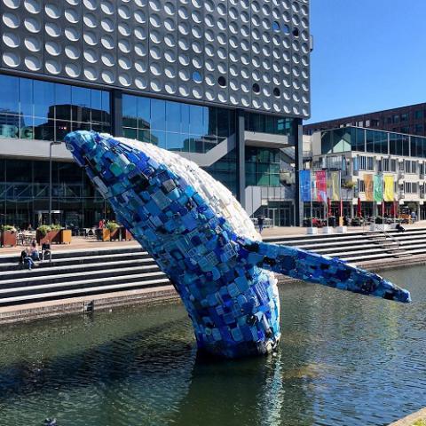 plastic whale in utrecht