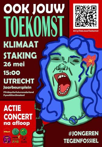 poster klimaatstaking 26 mei 2023