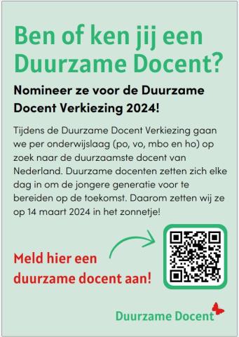 oproep duurzame docent 2024